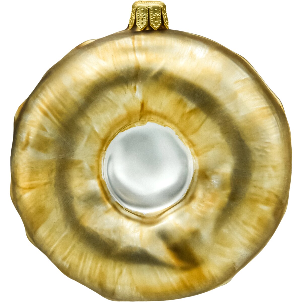 Bombka choinkowa: Donut z białym lukrem