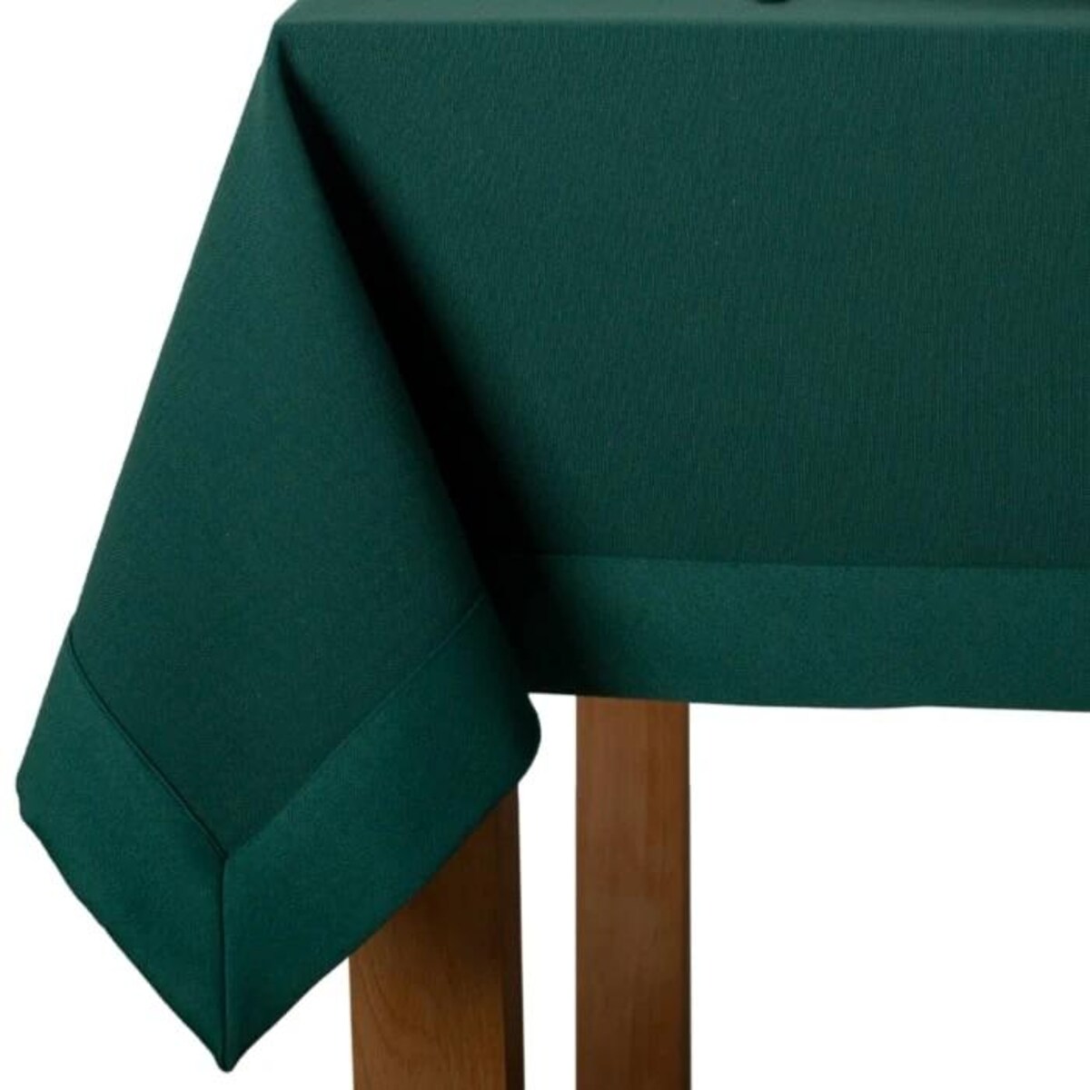 Obrus Premium Maxima butelkowa zieleń mankiet 5cm - 120x120 cm