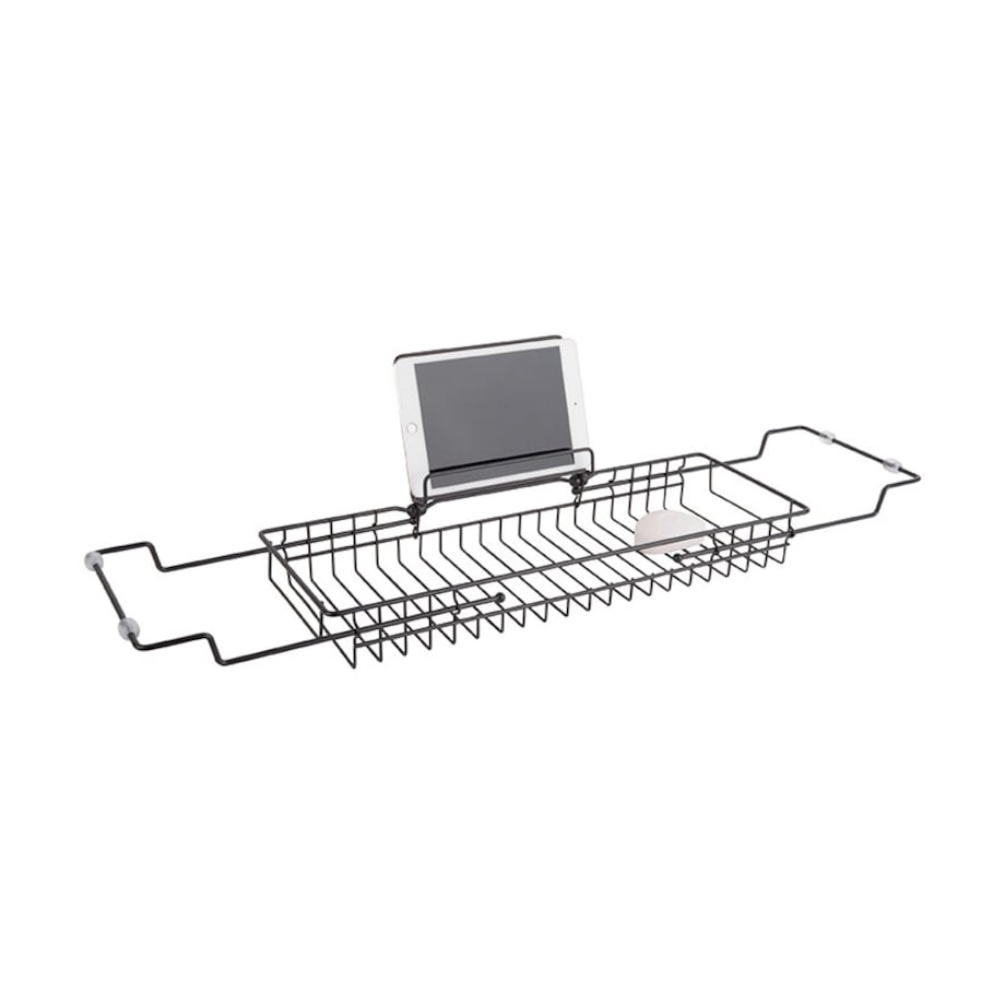 Półka na wannę CADDY, metalowa, 18 x 20 x 61 cm