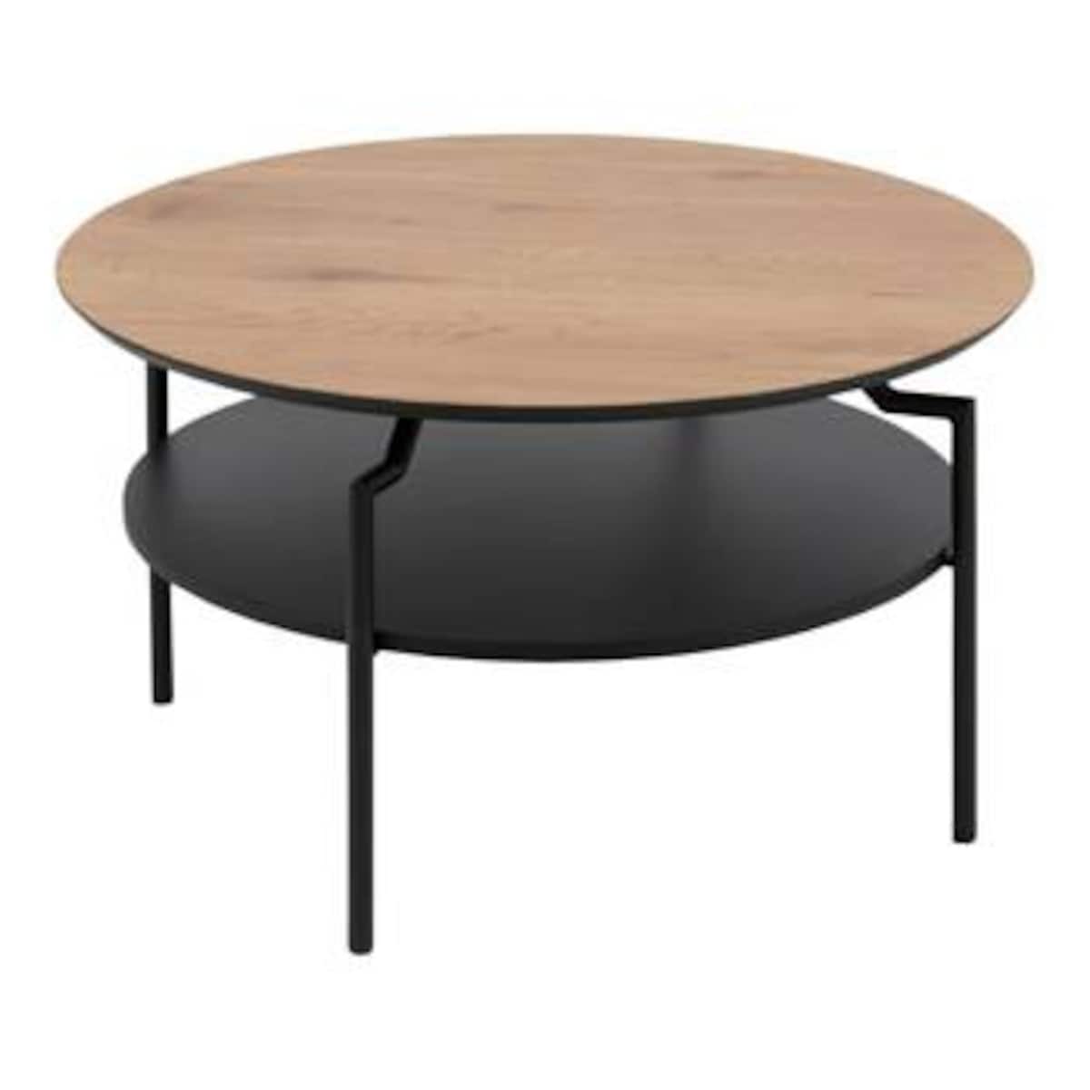 Stolik kawowy Goldington naturalny/czarny