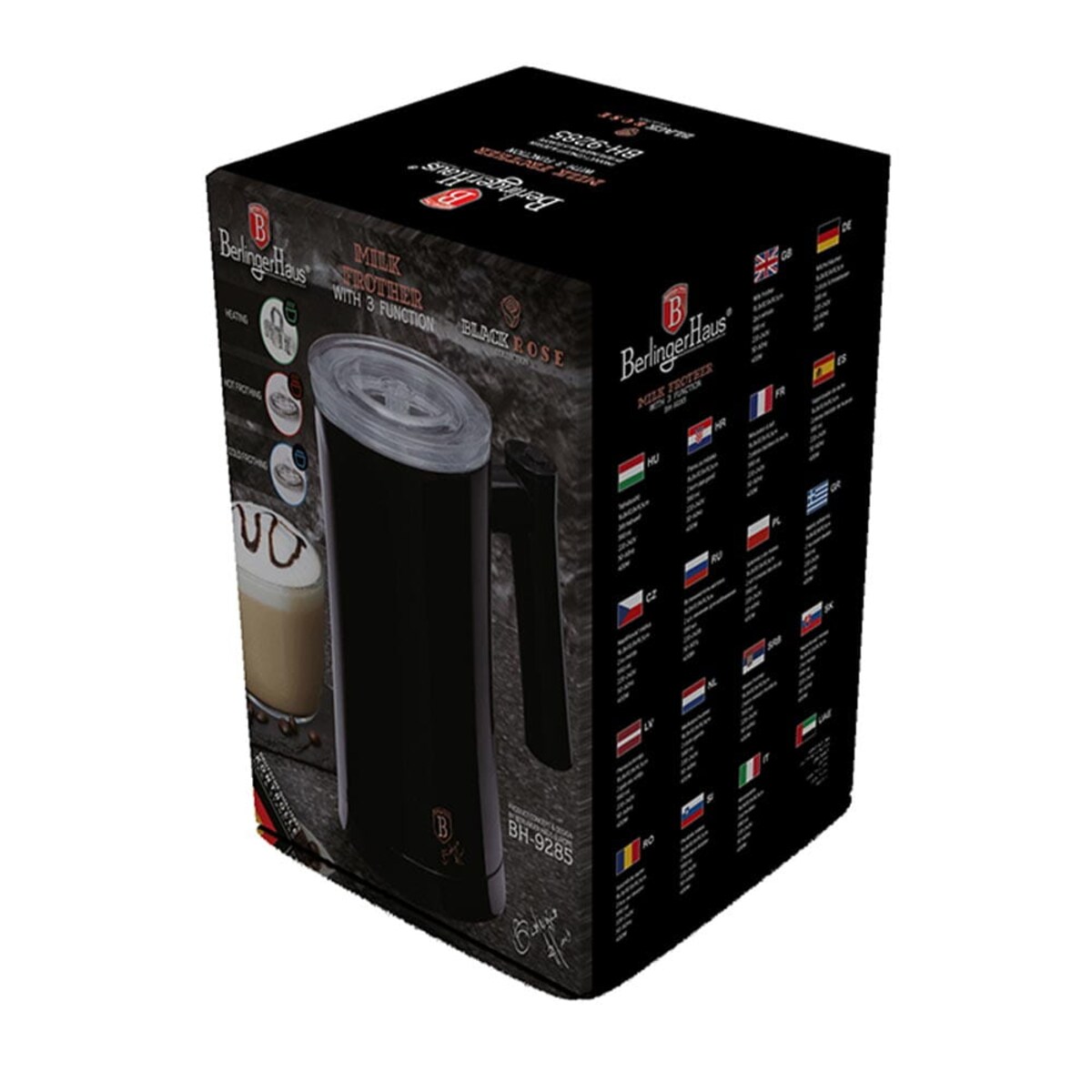 Spieniacz do mleka BerlingerHaus BH-9285 Czarny