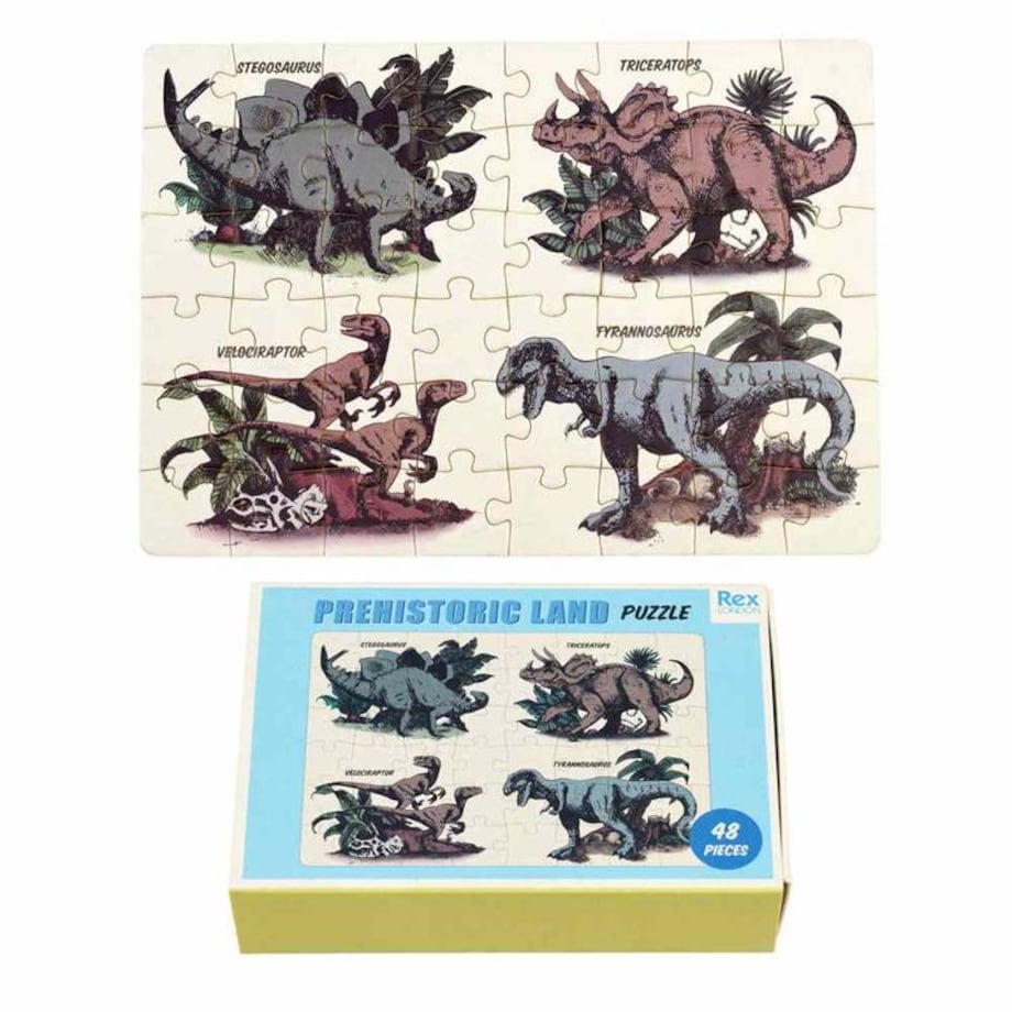 Mini Puzzle 48 elementów dla dzieci, Dinozaury, Rex London
