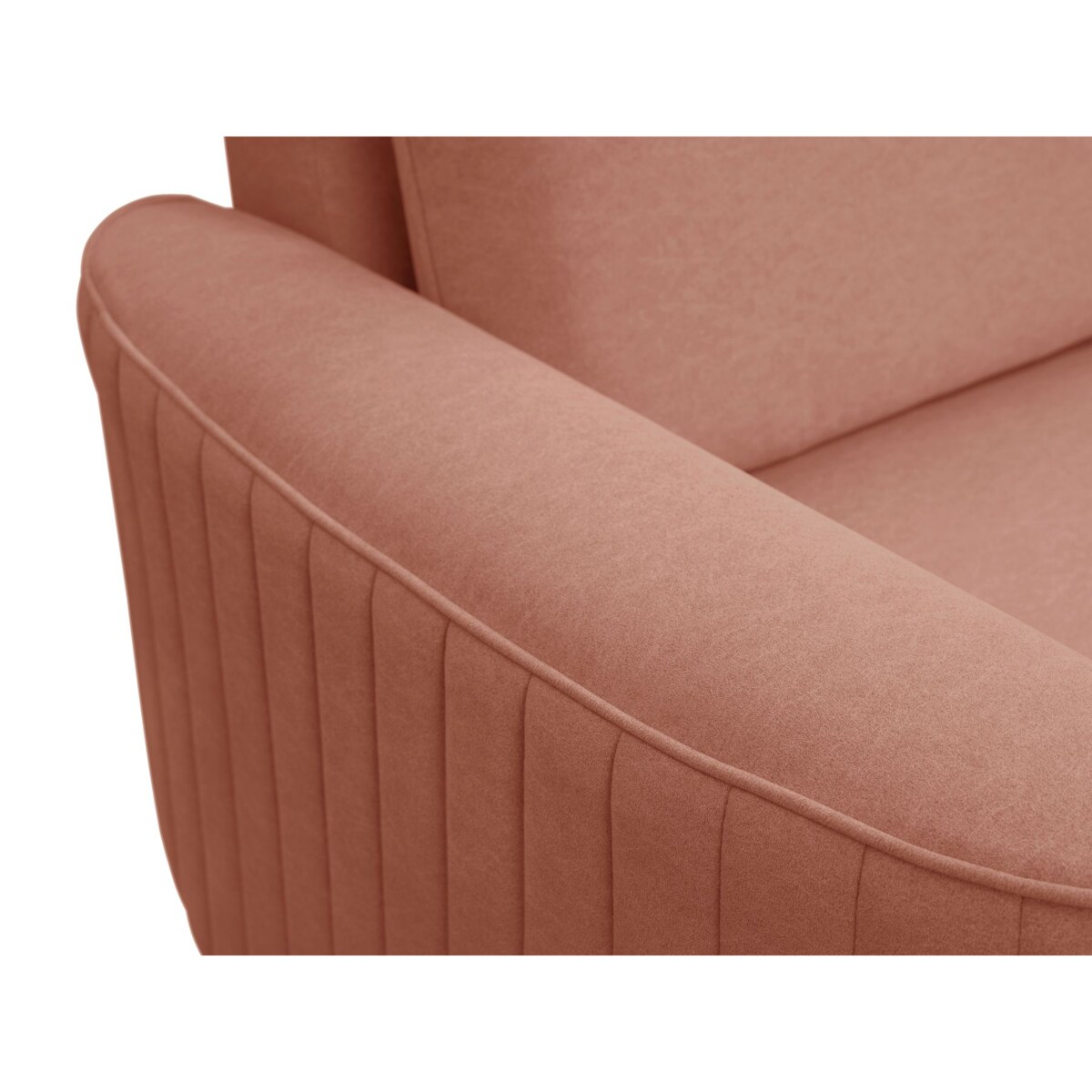 Narożnik z funkcją spania i pojemnikiem na pościel LOREN, koralowy