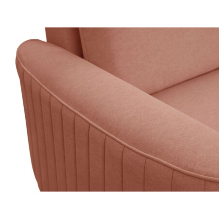 Narożnik z funkcją spania i pojemnikiem na pościel LOREN, koralowy