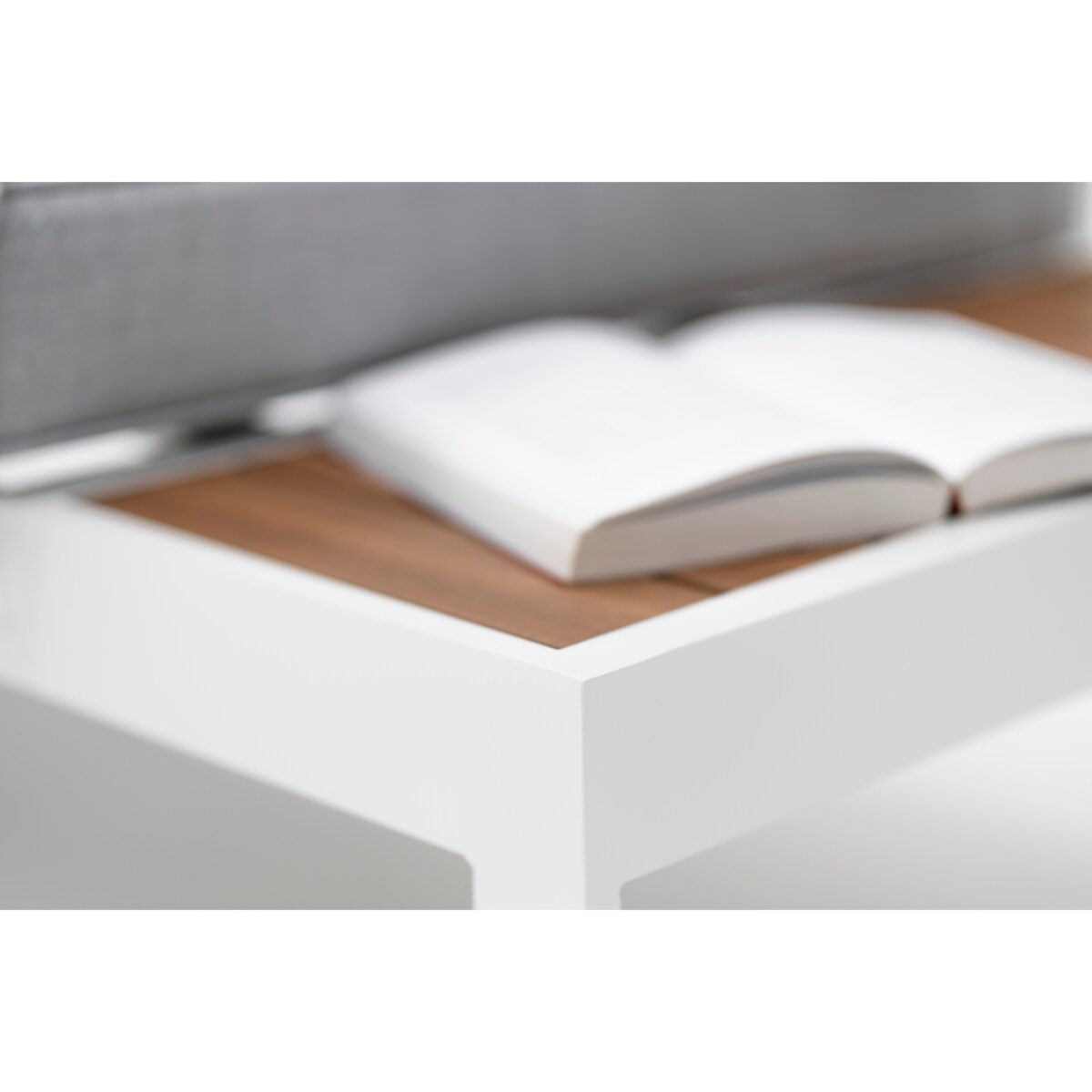 MEBLE OGRODOWE ALUMINIOWE NAROŻNIK NICEA BIAŁO SZARA PRAWA