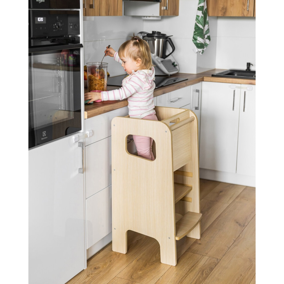 KITCHEN HELPER Super Safe Montessori Zabudowa Pomocnik Kuchenny Dla Dzieci
