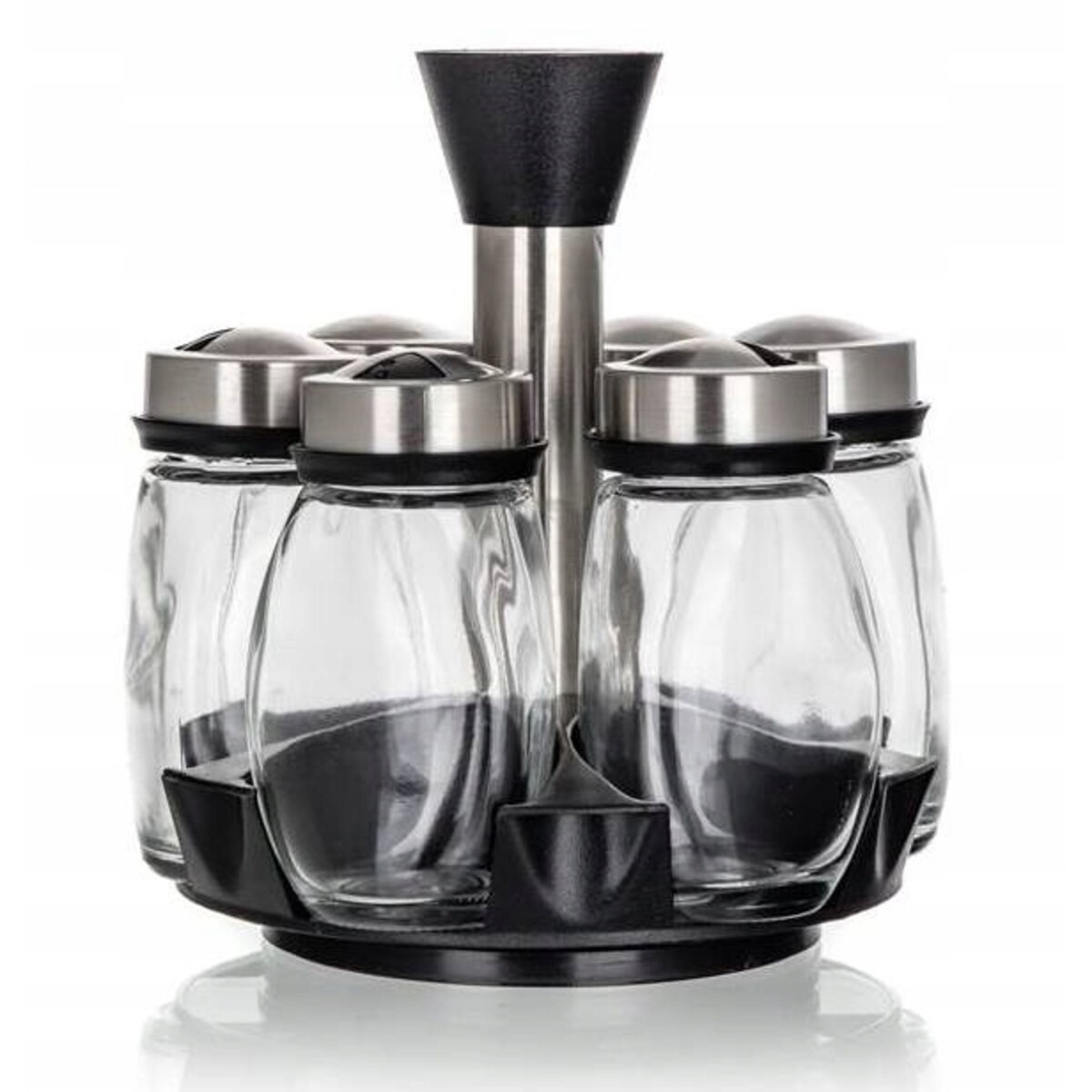 PRZYPRAWNIK pojemnik na przyprawy zestaw do kuchni stojak box 120 ml 6szt