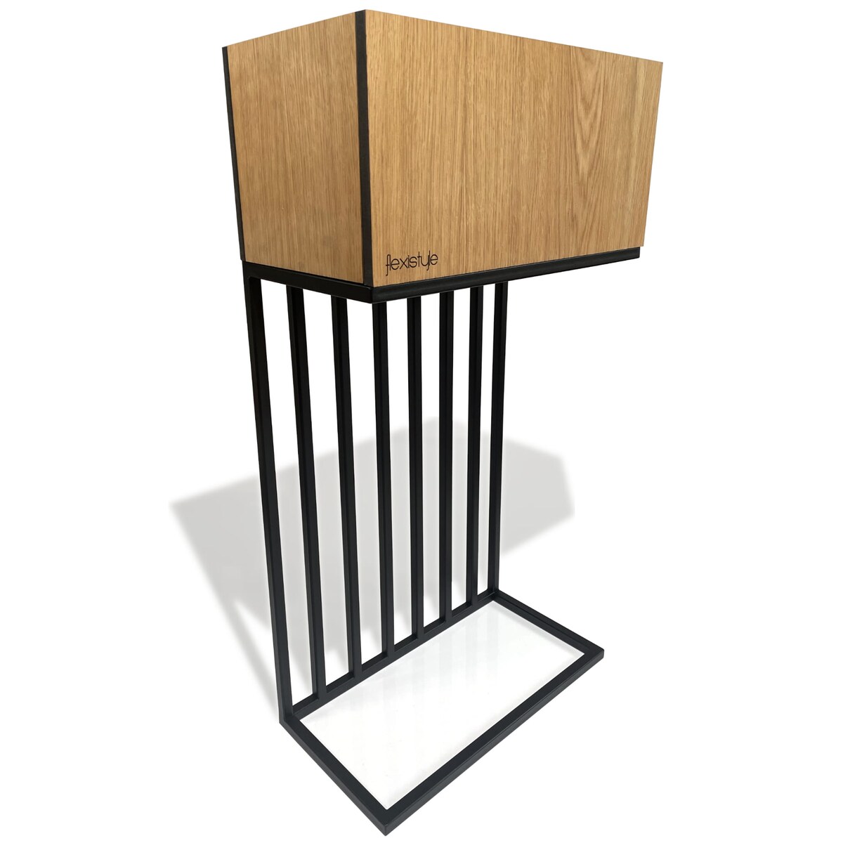 Kwietnik loftowy Harmonic Oak 42x22x80 cm