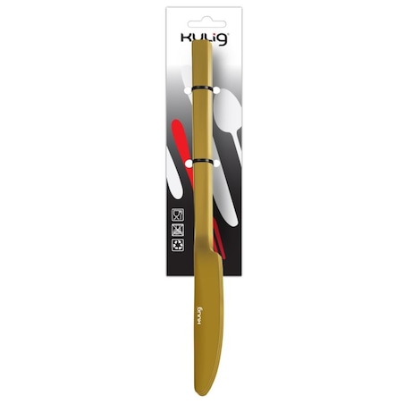 Nóż obiadowy Piano Shiny gold 3 sztuki zawieszka 30916