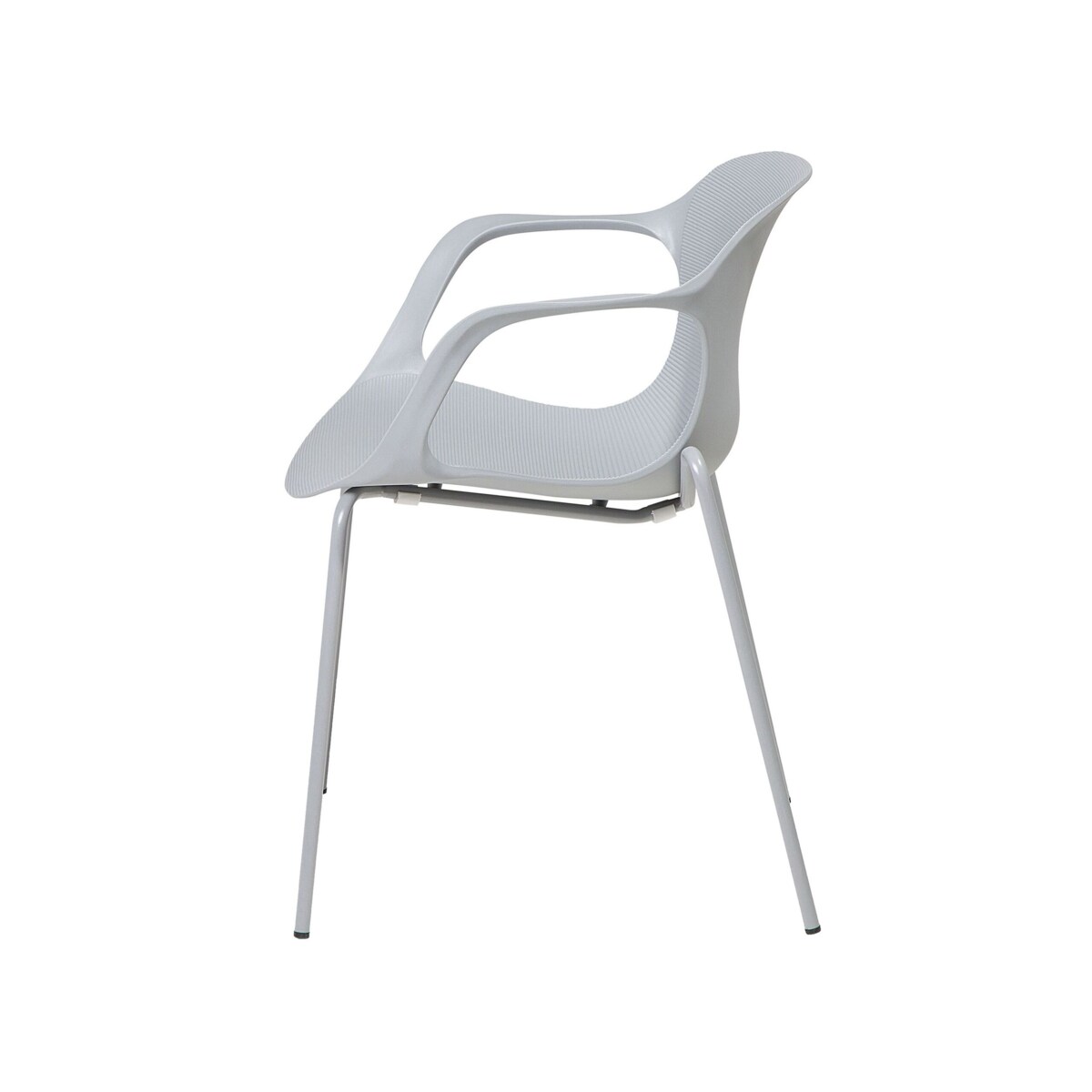 Zestaw 2 krzeseł do jadalni szary ELBERT