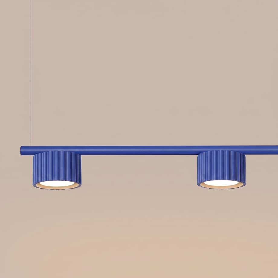 Żyrandol AURA 4 ultramaryna Gx53