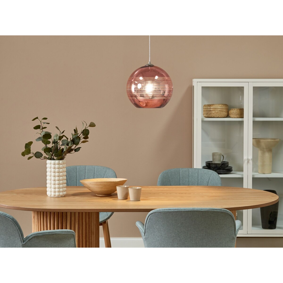 Lampa wisząca szklana miedziana ASARO