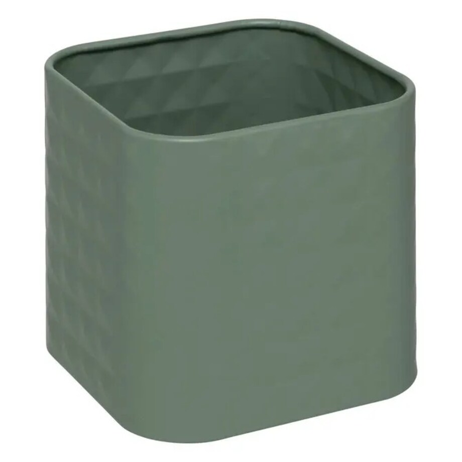 Pojemnik metalowy z bambusową pokrywą, EXTRA, 1.2 L, zielony