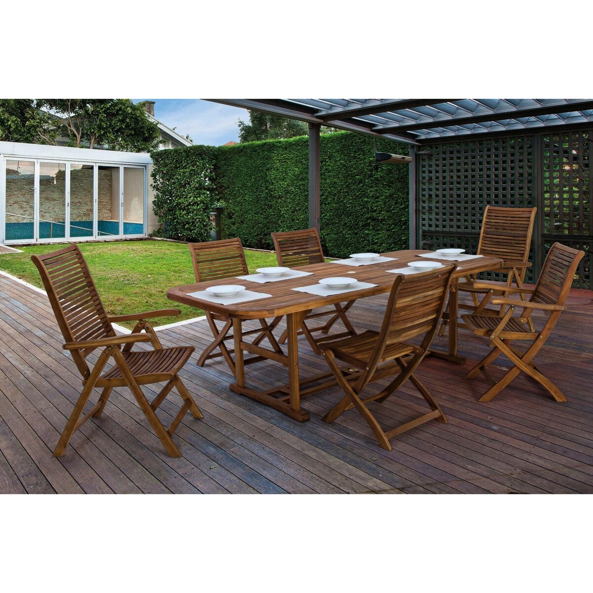 BIZZOTTO krzesło ogrodowe składane NOEMI naturalne