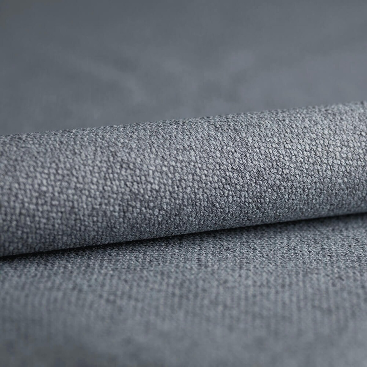 Łóżko tapicerowane BALFORD 200x200 z pojemnikiem, Niebieskoszary, tkanina Megan 360