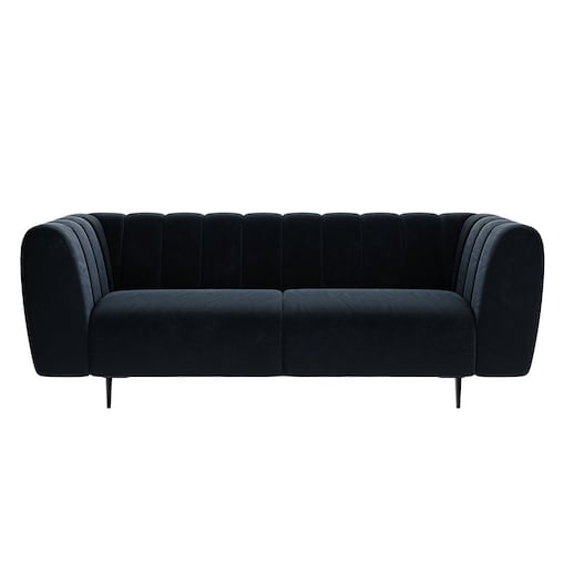 Shel 3-osobowa sofa - ciemnoniebieska