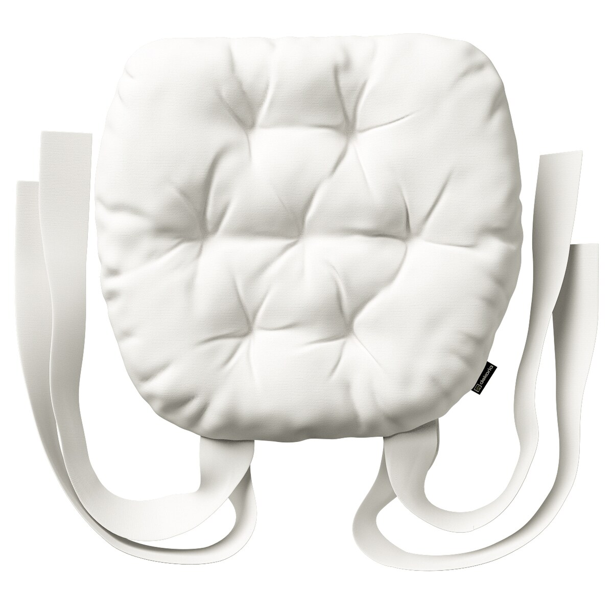 Poduszka na krzesło Marcin, biały, 40 x 37 x 8 cm, Cotton Panama