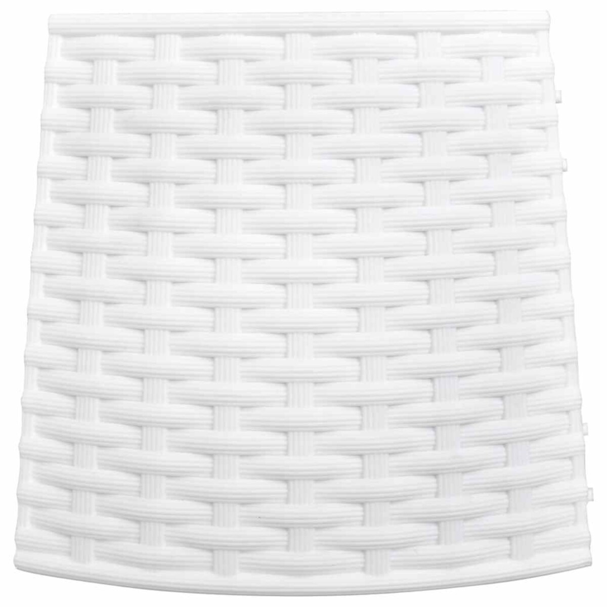 vidaXL Osłona pod choinkę, biała, Ø65x23 cm, plastikowa