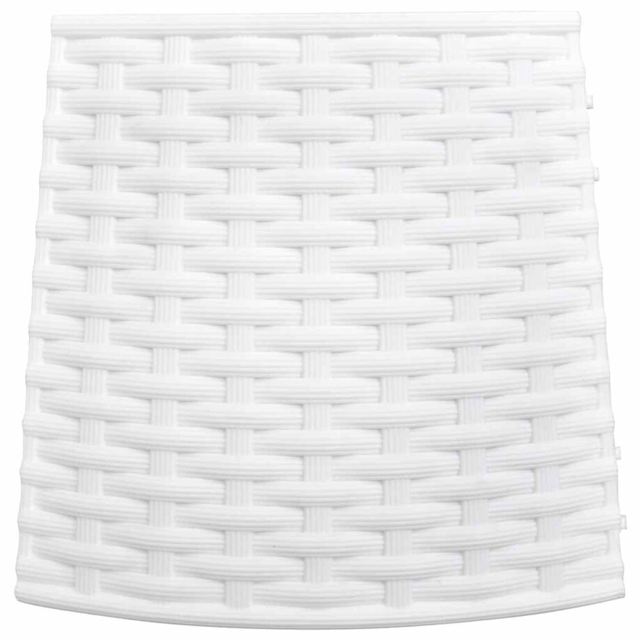 vidaXL Osłona pod choinkę, biała, Ø65x23 cm, plastikowa