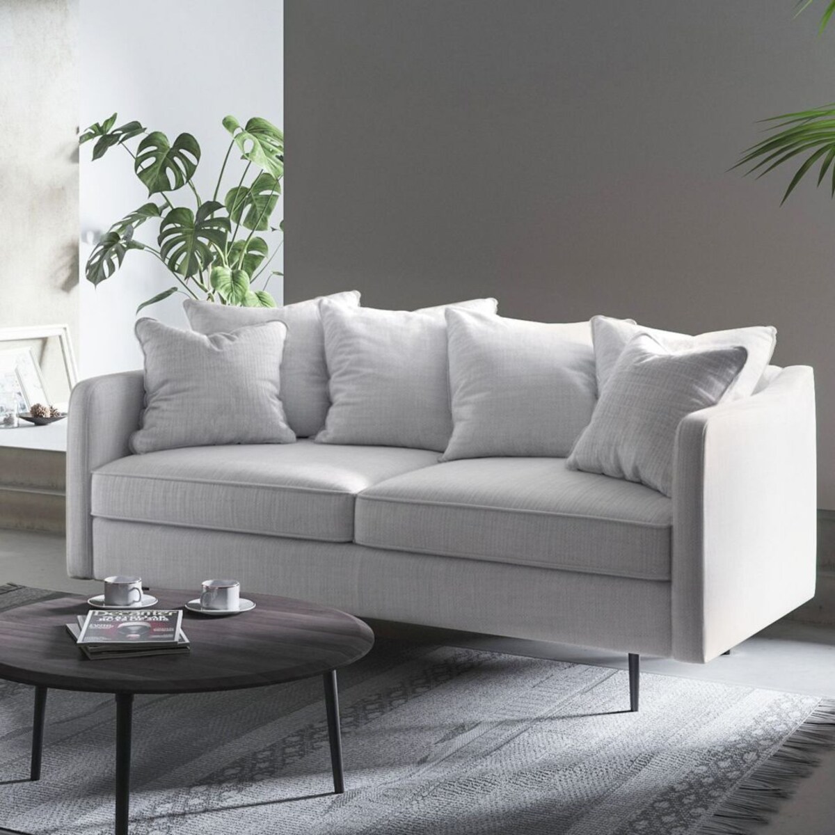 Esme Sofa 2-osobowa - jasnoszara
