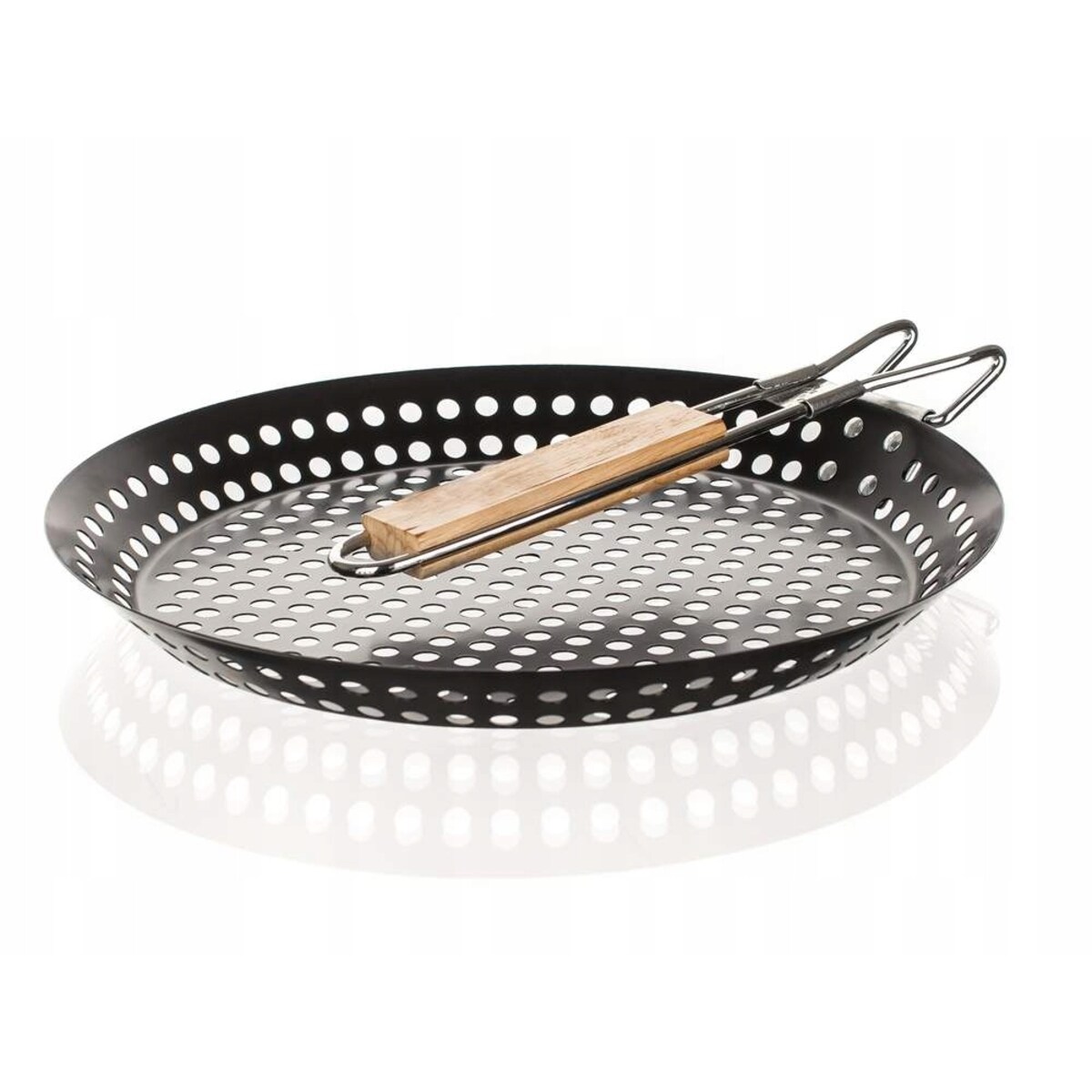 PATELNIA DO grillowania warzyw mięs stalowa 31 cm