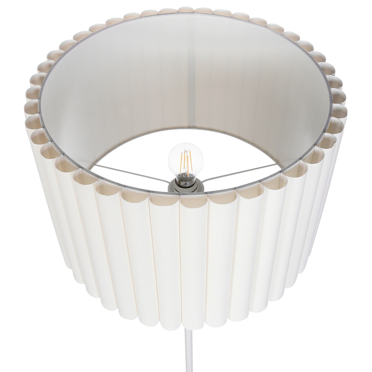 Lampa podłogowa LOURENS Metal Złamana biel