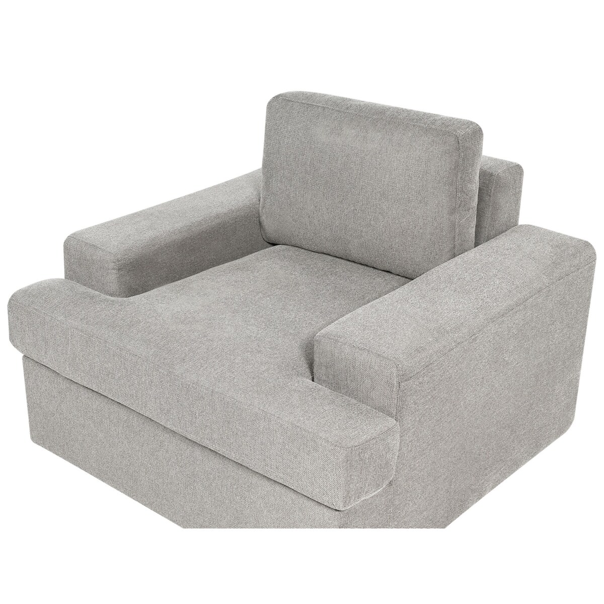 Fotel tapicerowany jasnoszary ALLA