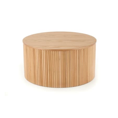 STOLIK KAWOWY Delar OKRĄGŁY 80x41 cm MDF I DREWNO