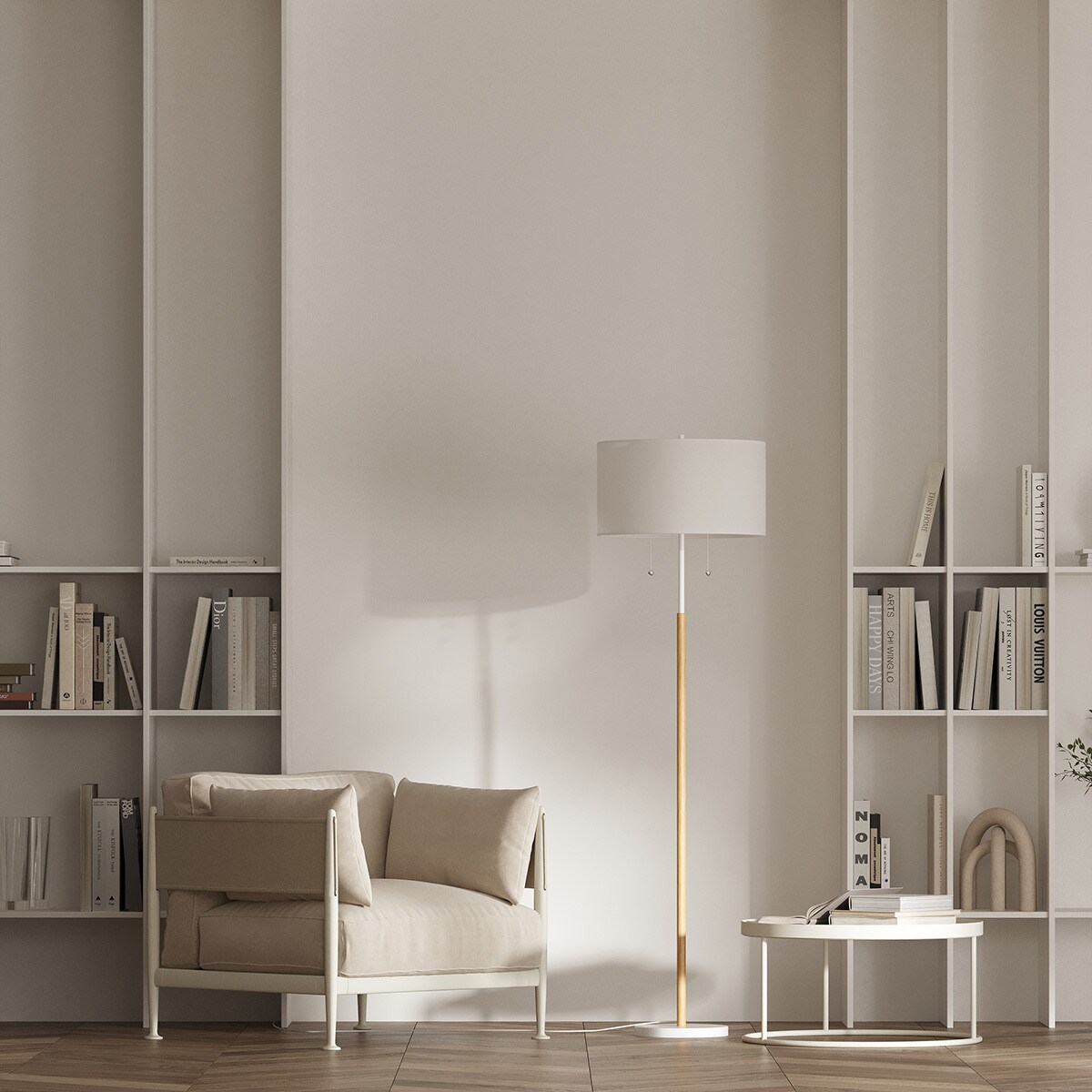 Lampa stojąca Light Prestige Fogo biały 2 x E27 1 szt.