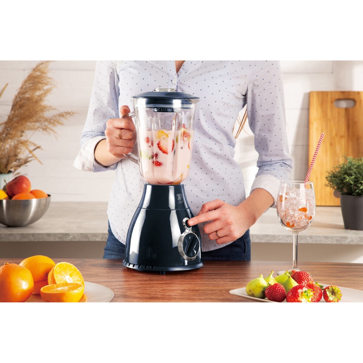 Blender kielichowy 1.5L BERLINGER HAUS Aquamarine