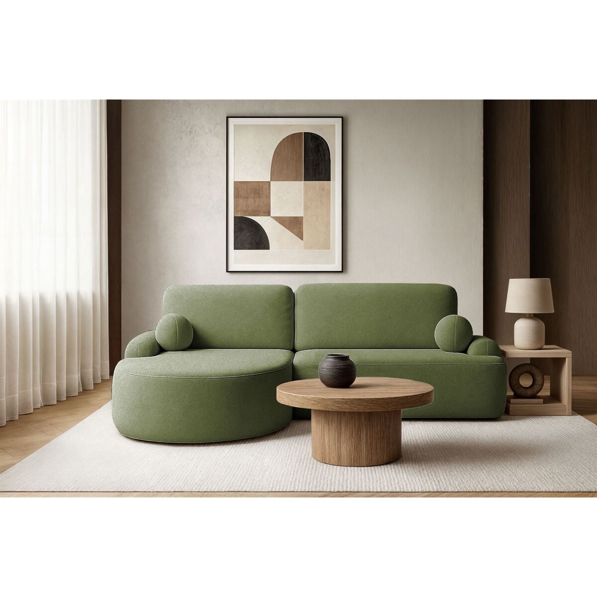 Zaokrąglony narożnik CLEO z funkcją spania, wersja lewa, Quelle 38