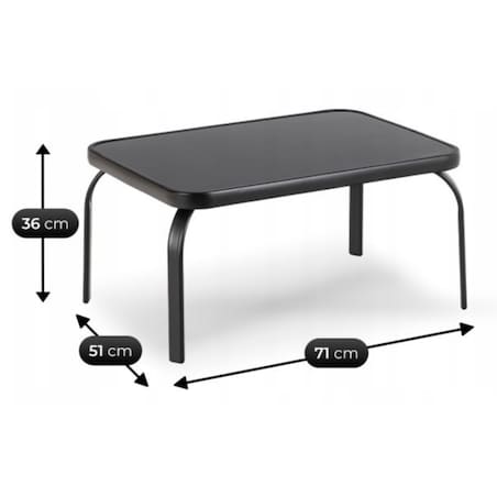 Zestaw Mebli Ogrodowych Na Taras Ogród Komplet Textilene Szary MINNESOTA