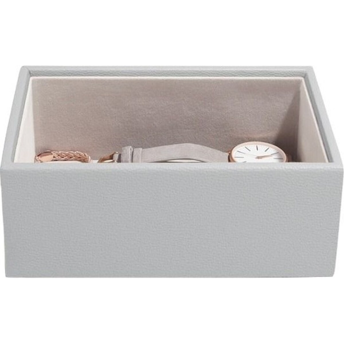 Szkatułka na biżuterię Stackers open mini kamienna szarość