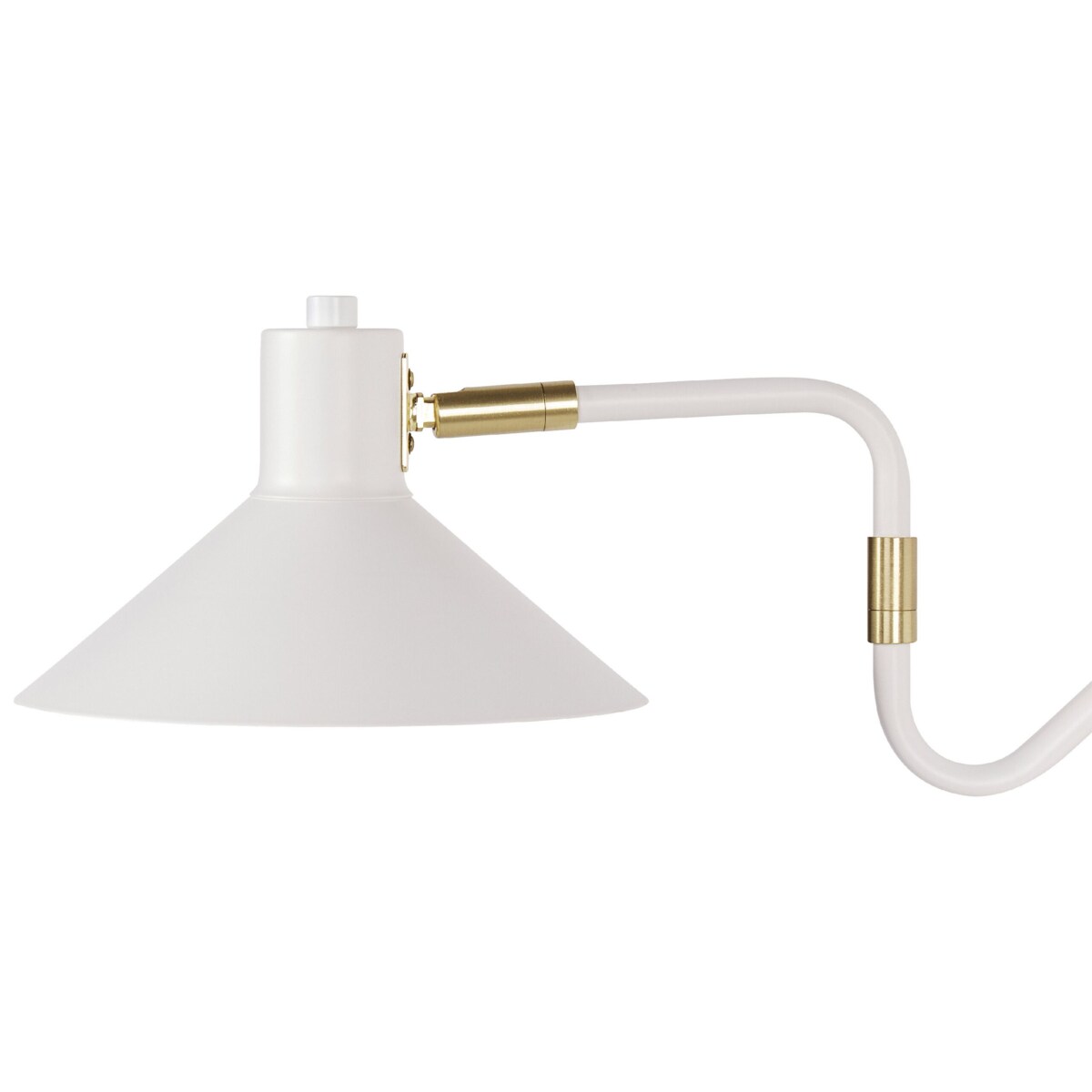 Lampa ścienna metalowa biała BALIEM