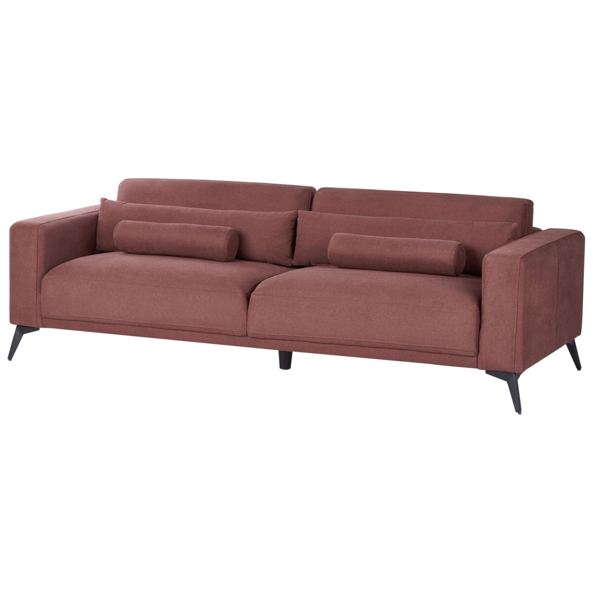 Sofa 3-osobowa burgundowa ANGE