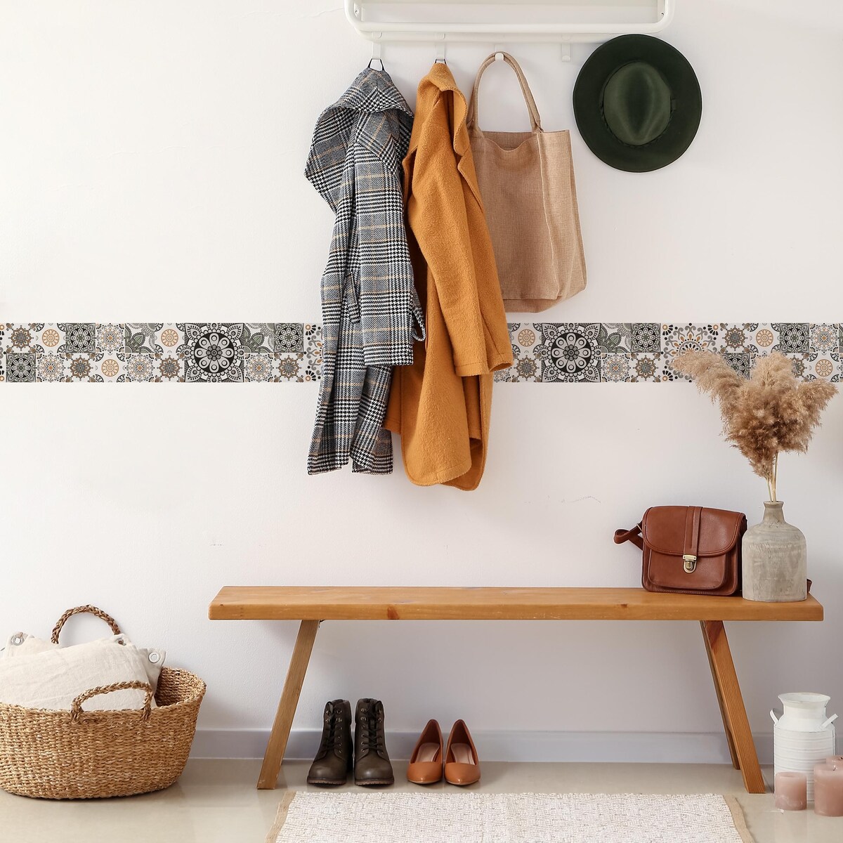 Samoprzylepny Pasek Dekoracyjny MAROKAŃSKI Wzór Mozaika Imitacja Płytek