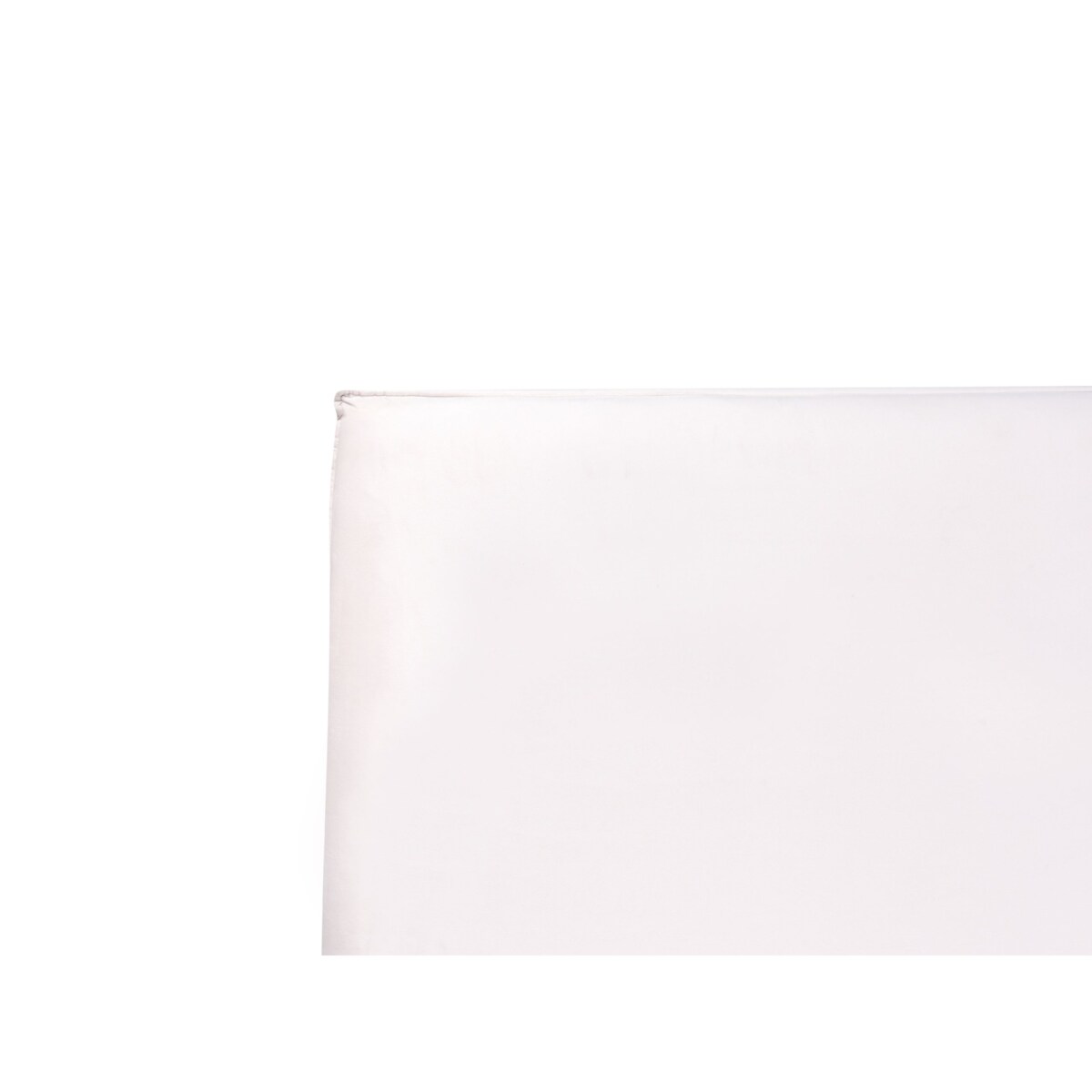 Łóżko Welur LAVAUR 180 x 200 cm Złamana biel