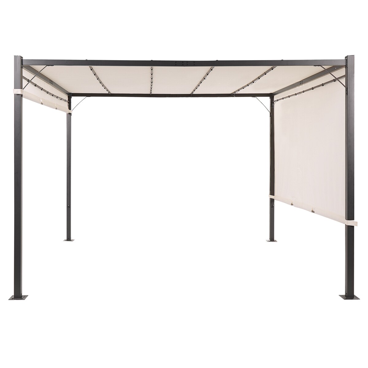 Pawilon ogrodowy LED PARGA Metal 310 cm 310 cm Beżowy