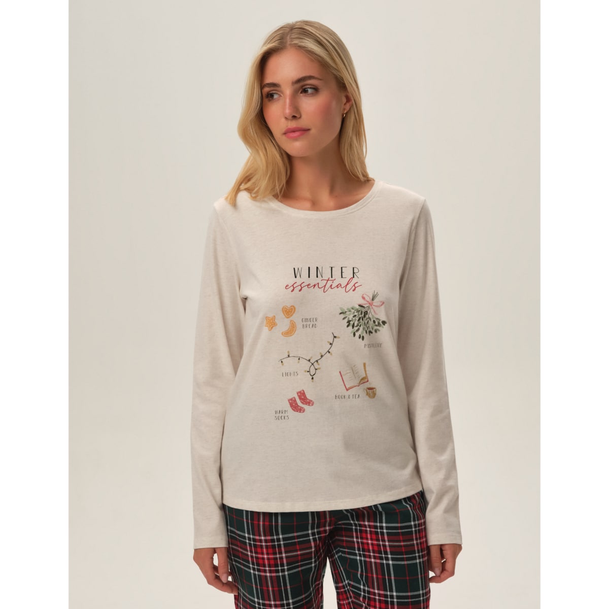 Piżama Florencia 41902-80X Beżowa Beżowy, L