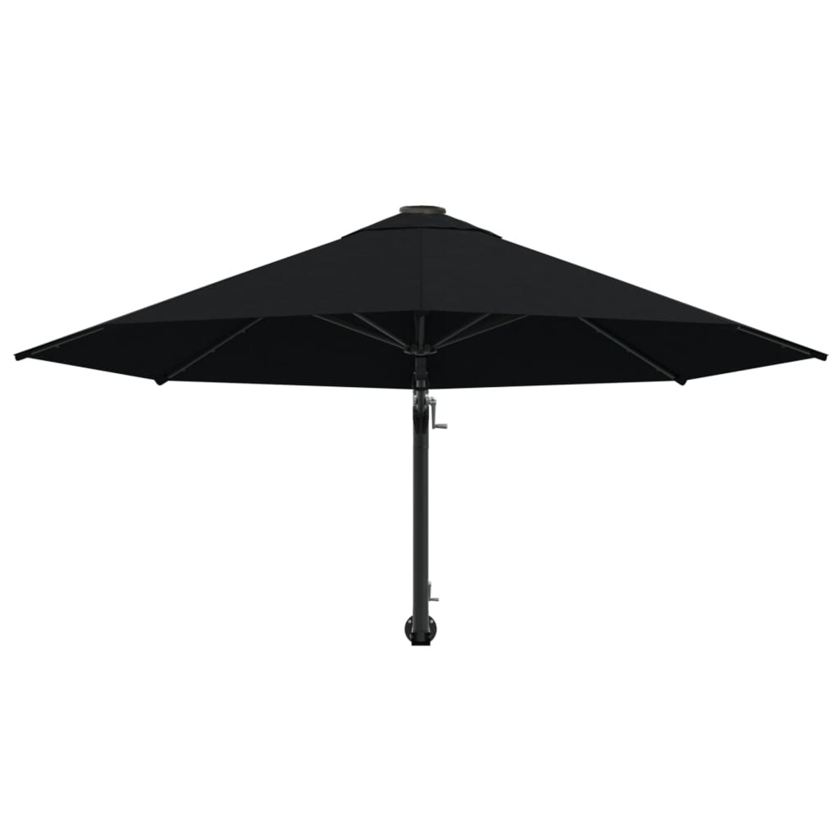 vidaXL Parasol ścienny na metalowym słupku, 300 cm, czarny
