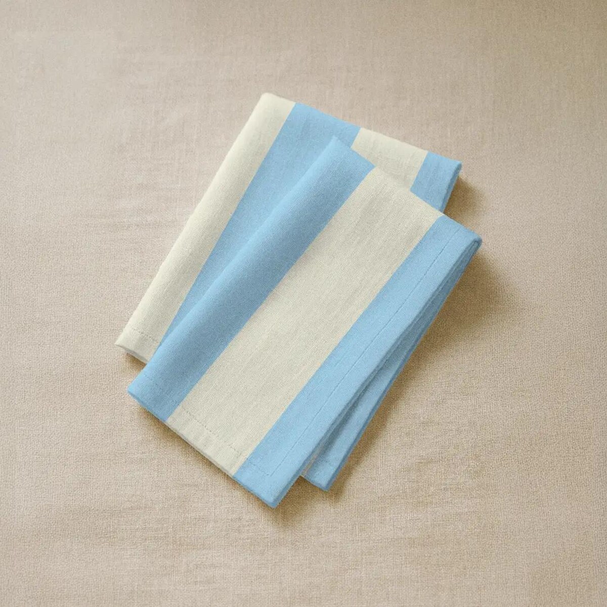 Serwetki świąteczne - klasyczne błękitne pasy (2szt.)