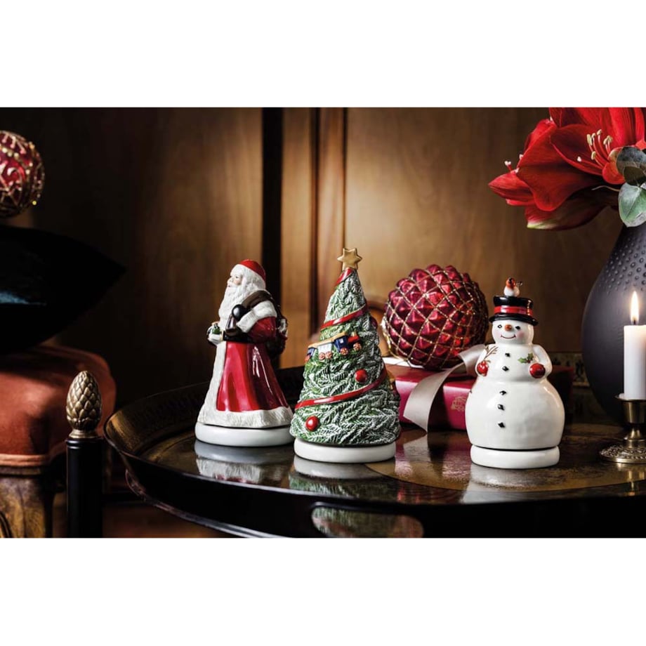 Pozytywka, figurka Bałwan Nostalgic Melody, 8 x 8 x 15 cm, Villeroy & Boch