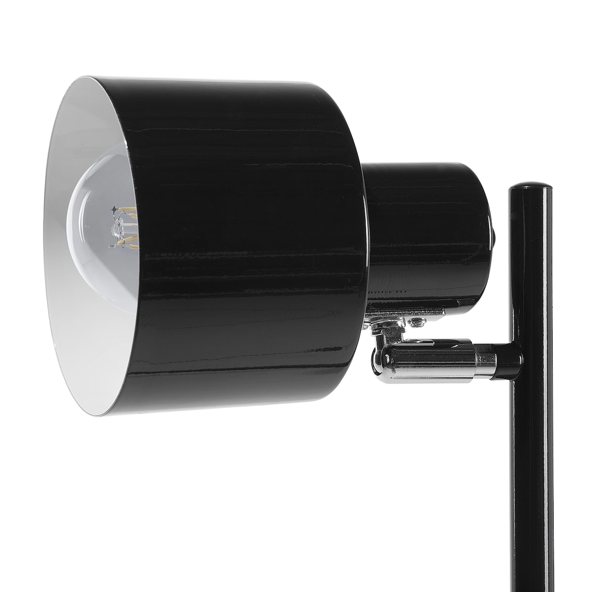 Lampa podłogowa CORBONES Regulowana Metal Czarny