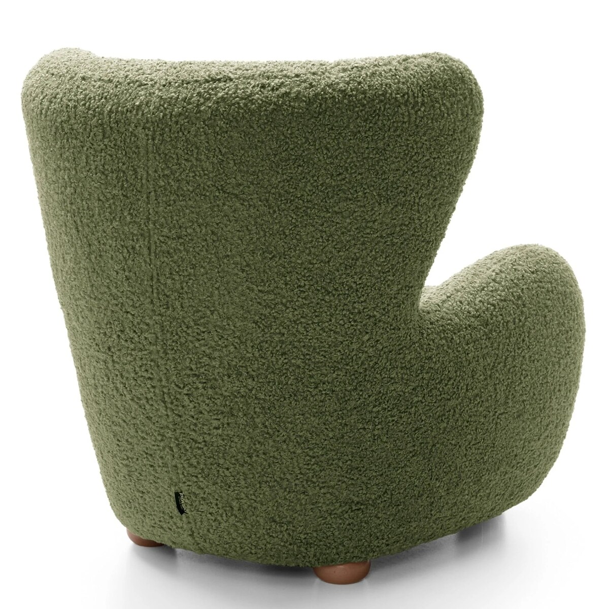 Fotel uszak boucle 91x88x100 cm POLTRONA zielony