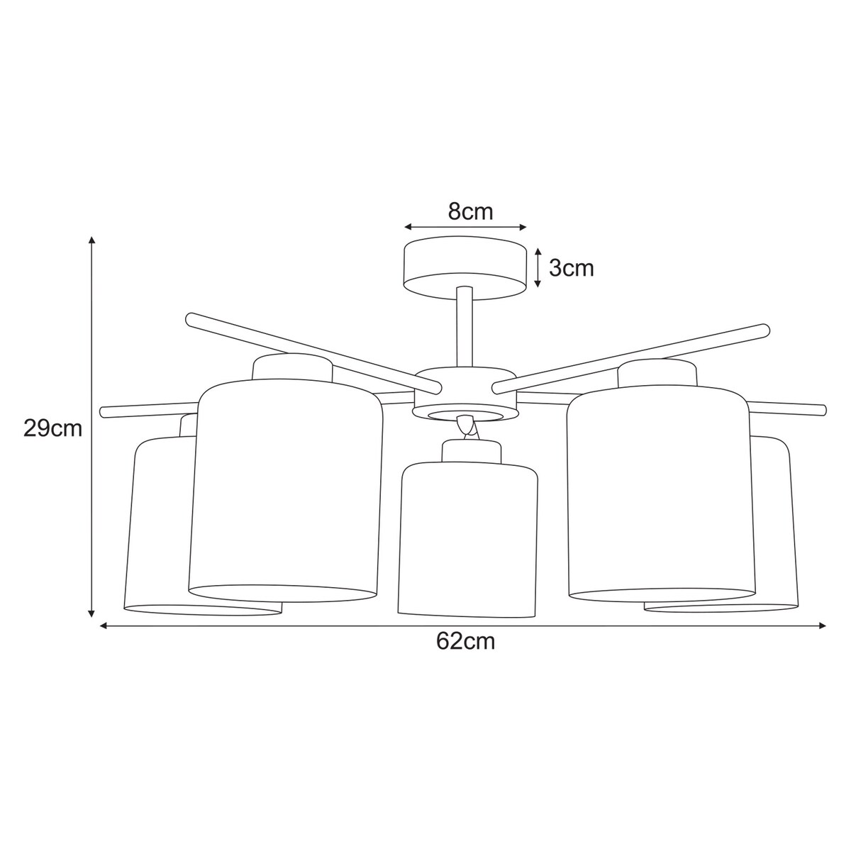 Lampa wisząca K-5812 z serii VANES