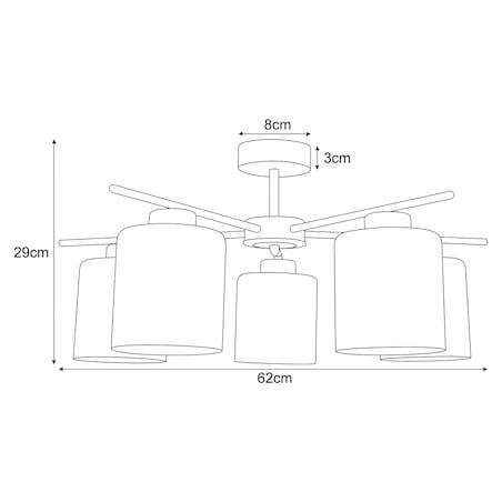 Lampa wisząca K-5812 z serii VANES