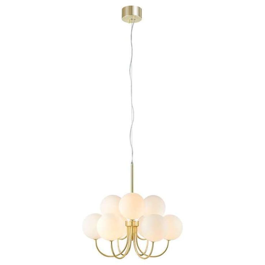 LAMPA wisząca BIANCO 107994 Markslojd szklana OPRAWA molekuły ZWIS kule balls białe złote