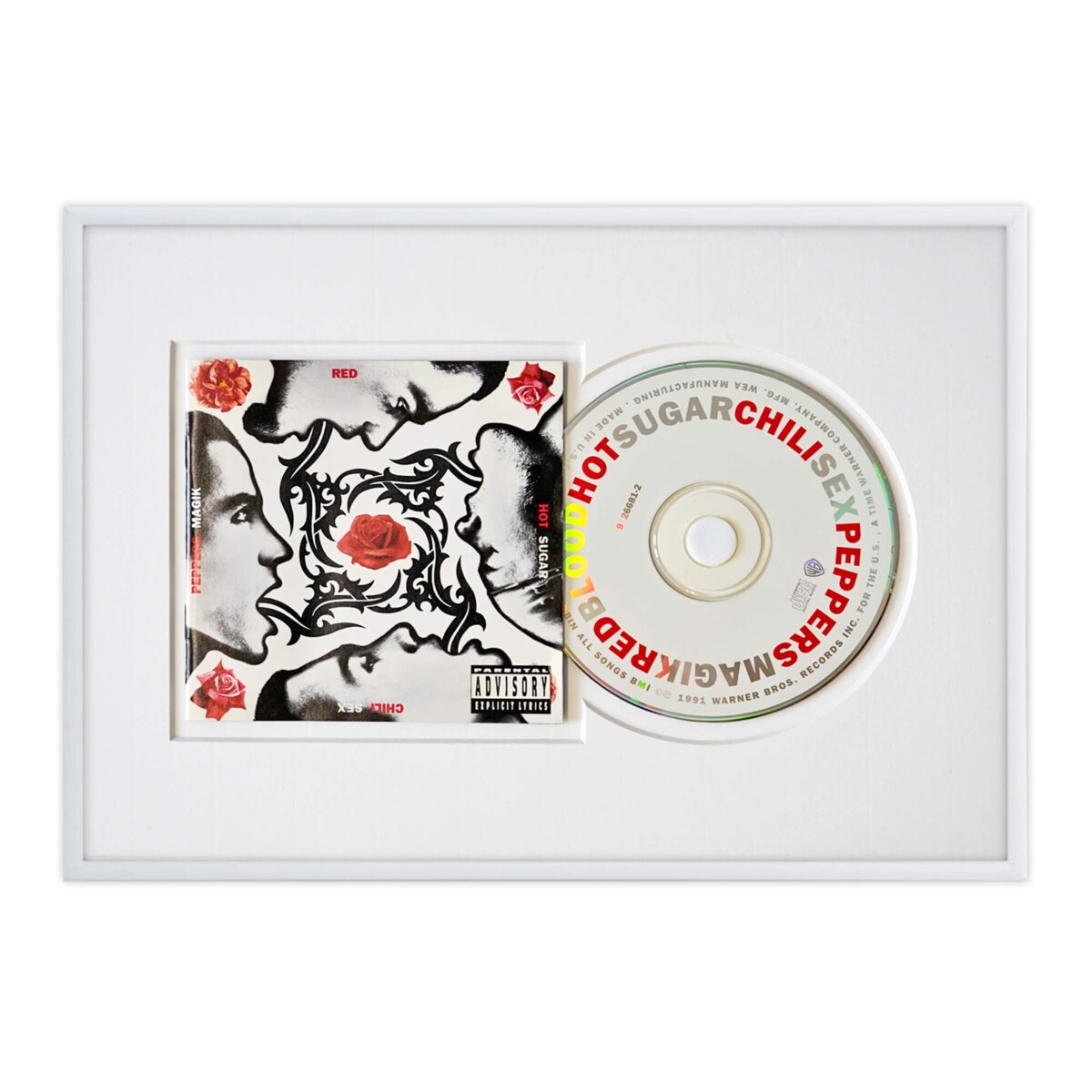 Ramka na płytę CD w kolorze białym. Ramka aluminiowa o rozmiarze 21x30 cm LUCA®
