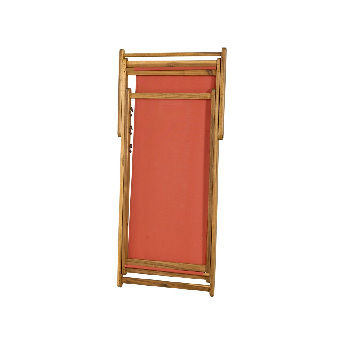 Leżak Drewno akacjowe Czerwony ANZIO