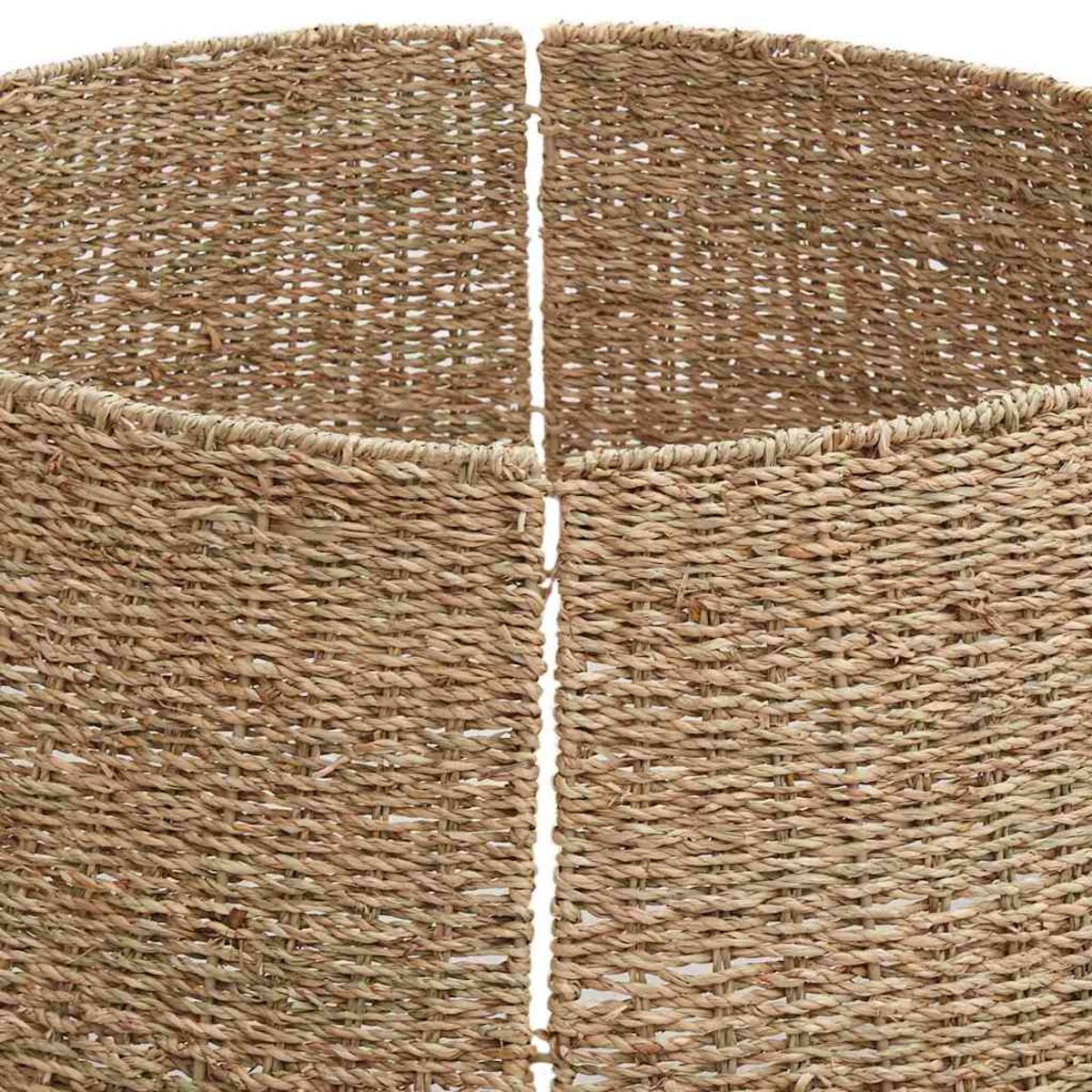 vidaXL Kołnierz do Choinki Brązowy 105 x 105 x 28 cm Trawa morska